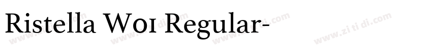 Ristella W01 Regular字体转换 Ristella W01 Regular字体转换